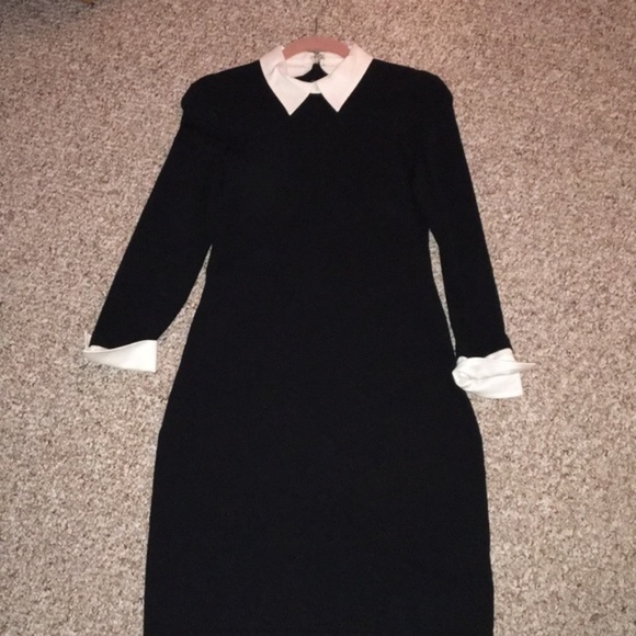 Rare Ralph Lauren White Collared Dress 